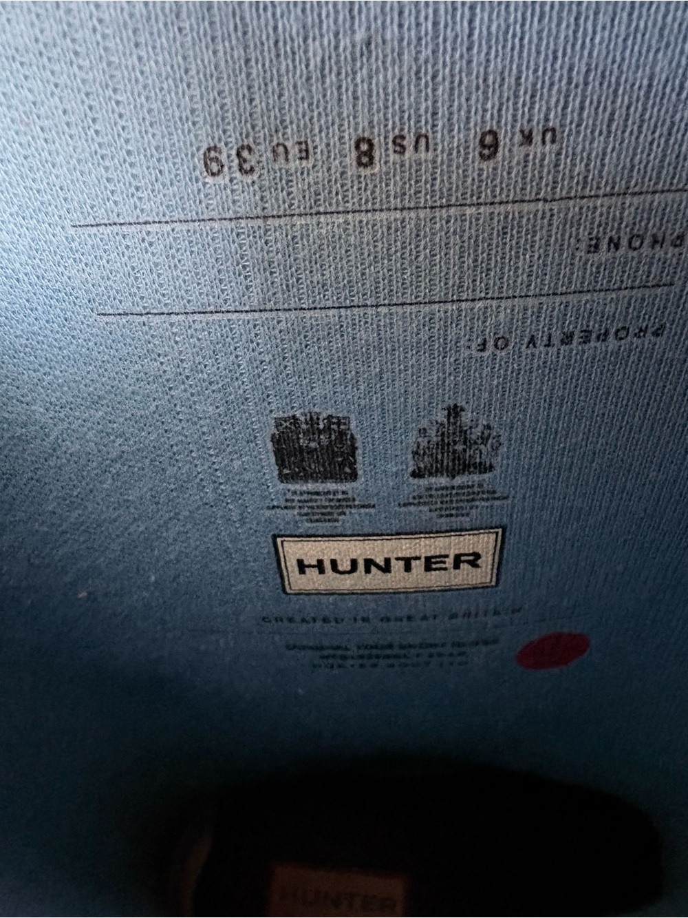 Hunter Bright Blue Classic Rain Boots - Picture 9 of 10